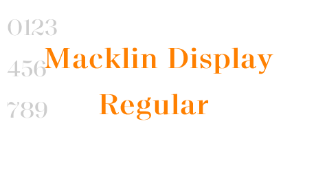 Macklin Display Regular