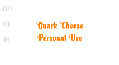 Quark Cheese Personal Use