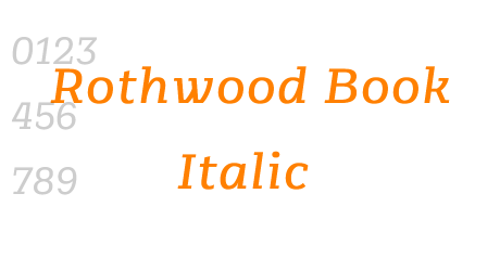 Rothwood Book Italic