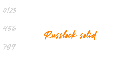 Russlock solid