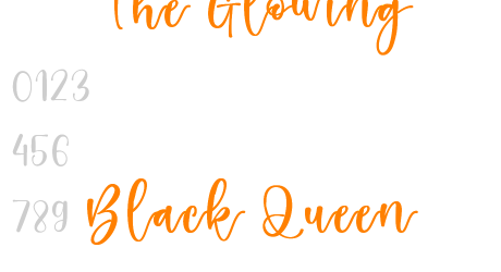The Glowing Black Queen