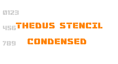 Thedus Stencil Condensed