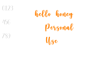 hello honey – Personal Use