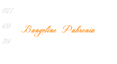 Bangeline Pahronia
