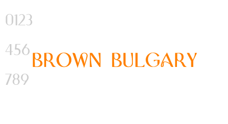 Brown Bulgary