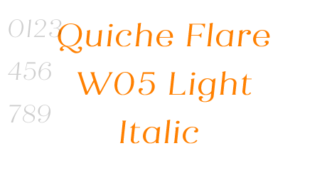 Quiche Flare W05 Light Italic