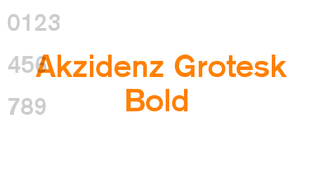 Akzidenz Grotesk Bold