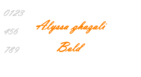 Alyssa ghazali Bold