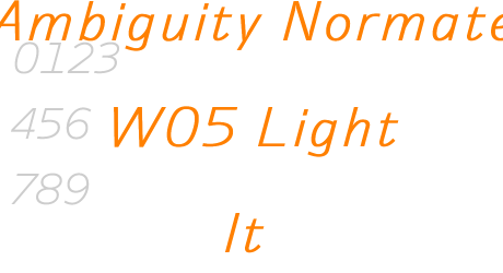 Ambiguity Normate W05 Light It