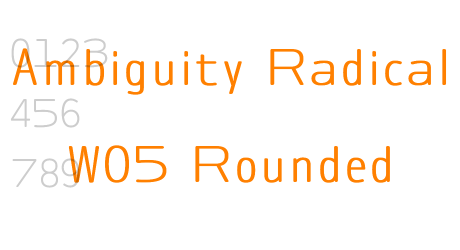 Ambiguity Radical W05 Rounded