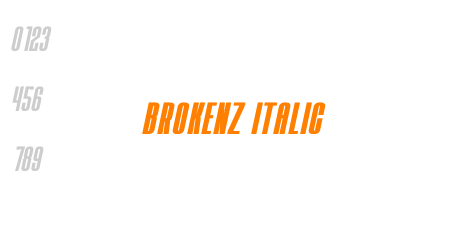 BROKENZ ITALIC