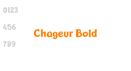 Chageur Bold