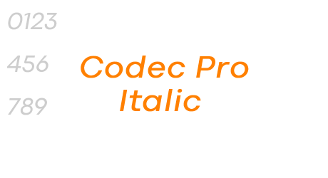 Codec Pro Italic