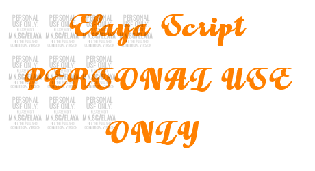 Elaya Script PERSONAL USE ONLY