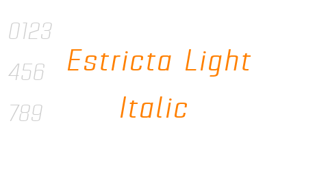 Estricta Light Italic