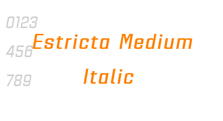 Estricta Medium Italic