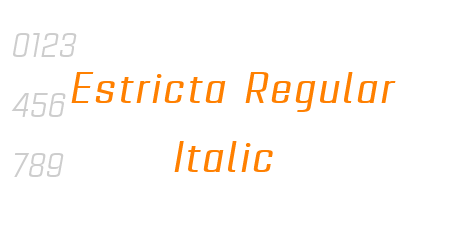 Estricta Regular Italic