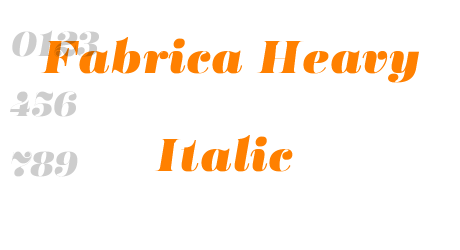 Fabrica Heavy Italic
