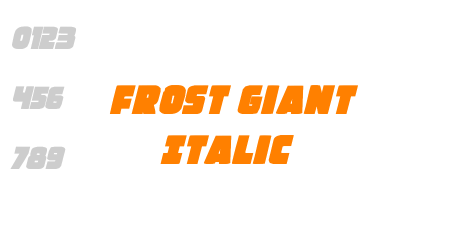 Frost Giant Italic