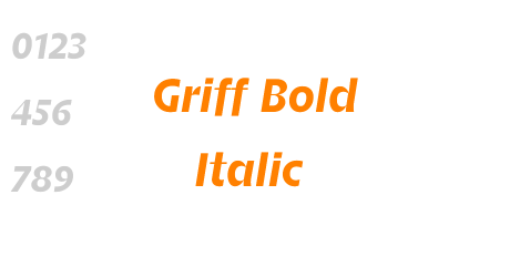 Griff Bold Italic
