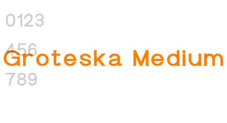 Groteska Medium