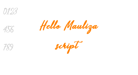Hello Mauliza script