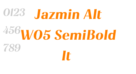 Jazmin Alt W05 SemiBold It