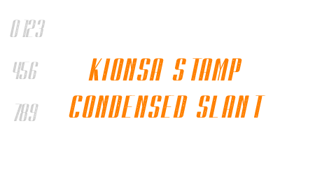 Kionsa Stamp Condensed Slant