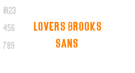 Lovers Brooks Sans