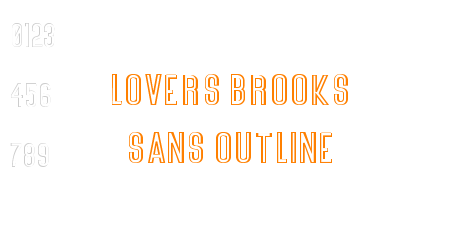 Lovers Brooks Sans Outline