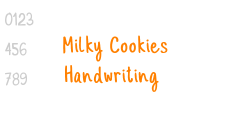 Milky Cookies Handwriting