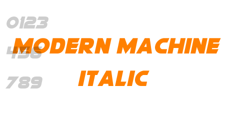 Modern Machine Italic
