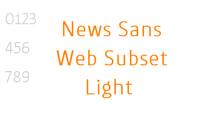 News Sans Web Subset Light