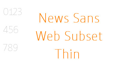 News Sans Web Subset Thin