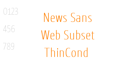 News Sans Web Subset ThinCond