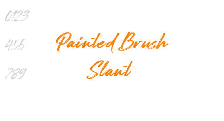 Painted Brush Slant