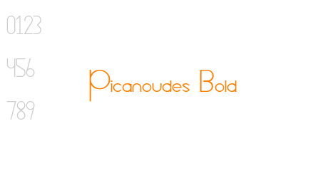 Picanoudes Bold