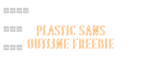 Plastic Sans Outline Freebie