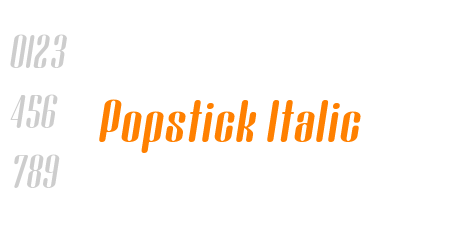 Popstick Italic