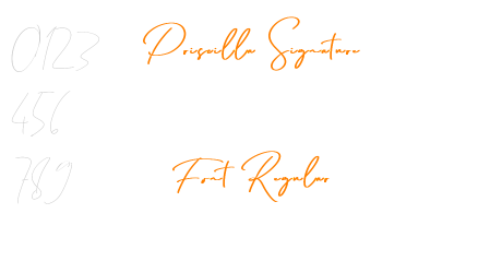 Priscilla Signature Font Regular