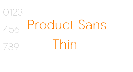 Product Sans Thin