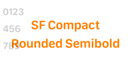SF Compact Rounded Semibold