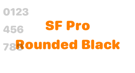 SF Pro Rounded Black