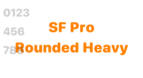 SF Pro Rounded Heavy