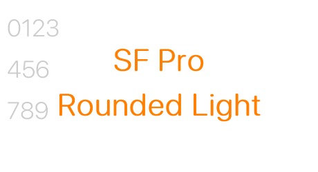 SF Pro Rounded Light