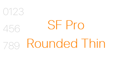 SF Pro Rounded Thin