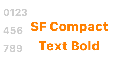 SF Compact Text Bold