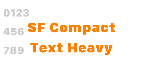 SF Compact Text Heavy