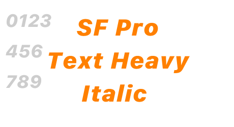 SF Pro Text Heavy Italic