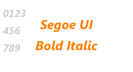 Segoe UI Bold Italic